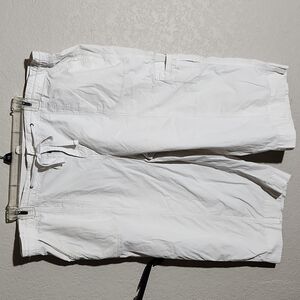 Avenue Perfect Capri Pants Womens Size 20 Poplin White Capri